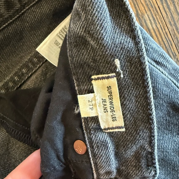 MADEWELL Petite Superwide Leg Jeans In Kingswood Wash - Picture 3 of 10